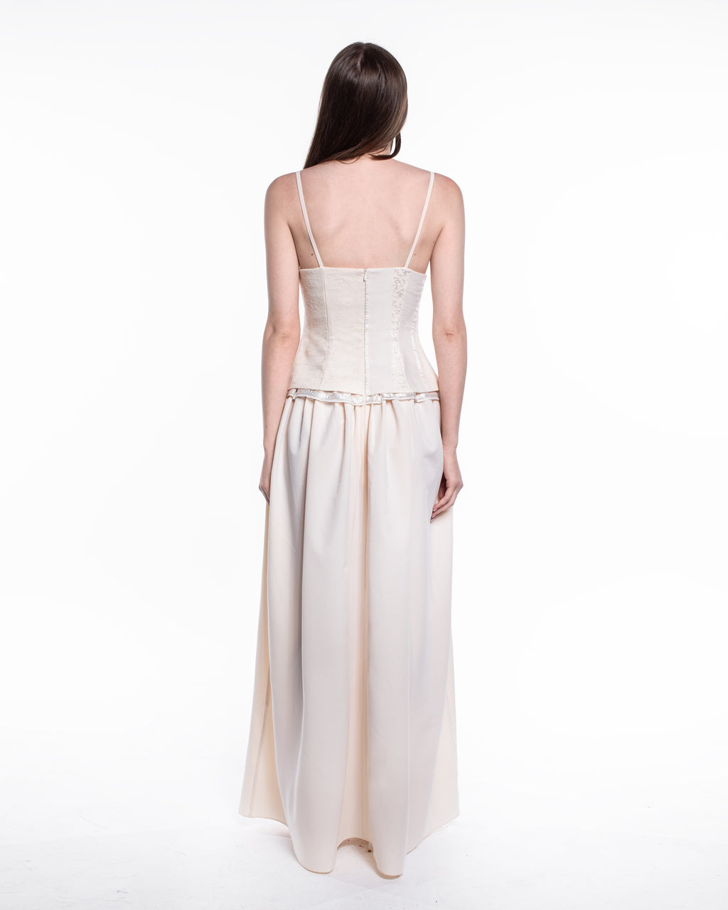 Layan Full Length Beige Dress