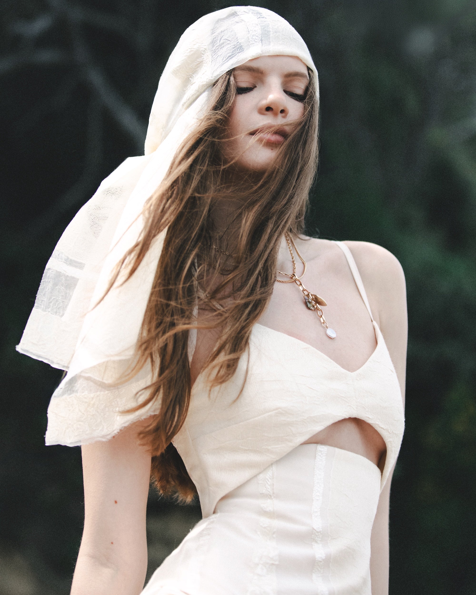 Layan Full Length Beige Dress